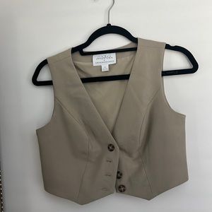 Anthropology cropped vest!